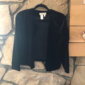 Coldwater Creek Black Velvet Shrug